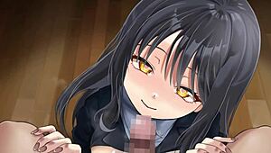 Ever seen a junior giving such a wild hentai blowjob?