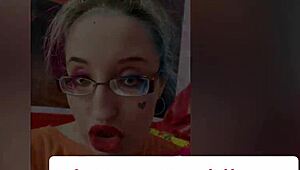 Blonde femdom gives orgasm instructions