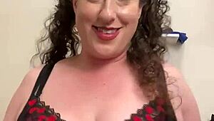 Curvy milf, show me that sexy lingerie striptease, Trixxilove