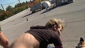 bimbo, you getting banged in public with blowjobs and sex?