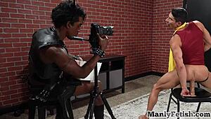 Leather Black Top Stud Barebacks Cosplay Bottom Stud