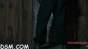 Why is this spicy brunette teasing with a massive sex toy today?