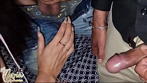 I went to perform at a swinger club and ended up devouring a huge dick