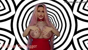 blonde goddess dominates with jerk instructions