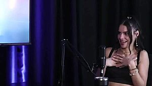 Debora Andrade stuns in sheer red lingerie for two wild hours.