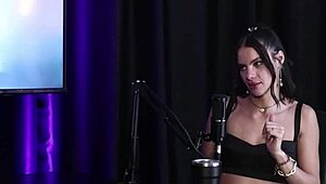 Debora Andrade stuns in sheer red lingerie for two wild hours.