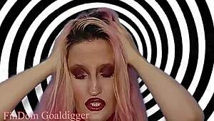 blonde goddess dominates with jerk instructions