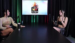 Debora Andrade stuns in sheer red lingerie for two wild hours.