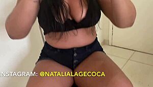 Hot young girl shows ass