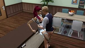 i’m torn seeing husband cheat with young maid in sims 4