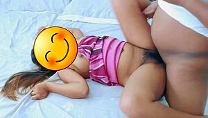 Indian hot slut girl bangs her step dad in taboo scene