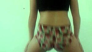 Teen dances Brazilian funk style.