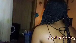 ebony round ass rides dick deep as cum overloads her. what a horny ride!