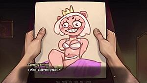 My pig princess undresses while I paint her 😘 ep 17.