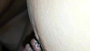 Neighbor fucks me while tying and playing with nipples