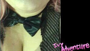 is ivyadventure giving a hot bbw blowjob cumshot?