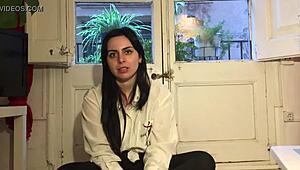 Fun in the shower with Maria, getting all wet! 😍