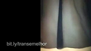 Young Brunette Teases With Slow Ride