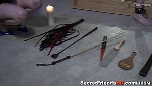 Hey, wanna see how this busty mistress dominates with tight bondage?