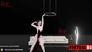 cute futa rachel, you dancing to pop blender mmd 1565?