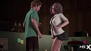 In Treasure Of Nadia, The Milf Cums On Her Customer