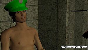 foxy princess gets double teamed by plumbers!