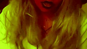 devil sucks soul out with gloved handjob