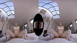 Virtual taboo blowjob with shaved pussy action! 🔥