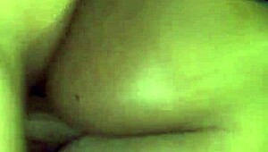 Ebony Babe Bent Over for Doggystyle Fucking and Cumshot