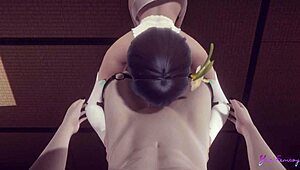 Genshin Impact Yaoi - Venti Arcont in Uncensored Hardcore Japanese Anime Threesome with Blowjob and Bareback Action