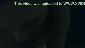 Homemade fat redhead blows petite teen's big black cock.