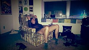 how heartbreaking to watch this fat old wife turn into a femdom slut cuckolding her friend in homemade video