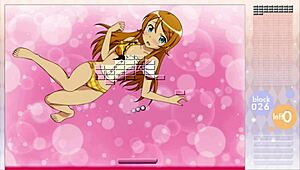 kousaka kirino strips during arkanoid gameplay in this anime hentai
