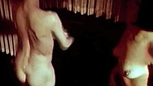 check out this vintage interracial foursome with hairy pussies in action