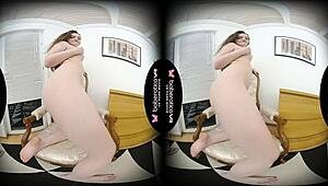 Solo Babe Rita Lolly Masturbates Shaved Pussy In Vr