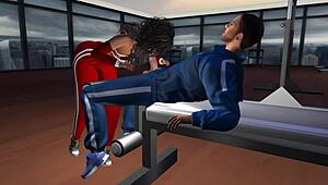 Groped Hard on the Inclined Bench