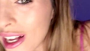 Spanish slut Natty Mellow teases with toys and masturbation in private bliss