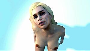 emilia clarke, cum on my face, so hot! 😍