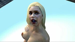 emilia clarke, cum on my face, so hot! 😍