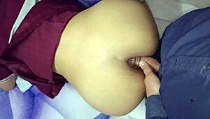 Teacher breaks student's tight ass in hot anal session