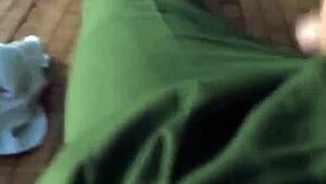 boy police officer masturbates in uniform with handcuffs