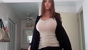 Sexy Webcam Striptease With Clothes Ripped Off