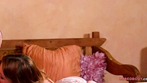 Marie McCray and Goldie Glock get cozy with steamy girl-on-girl licking.