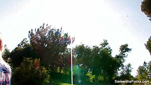 Why does samantha saint play with her pussy?