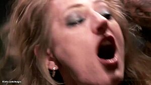 Slim Blond Banged Hard in Tight Bondage Now!