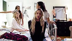 Teen Lesbian Tricked by Spoiled Bitch, Wow!