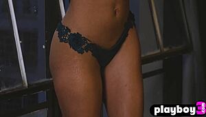 sexy teen fatima kojima teases in hot lingerie showing off perfect curves