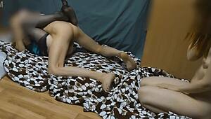 Teen Shares Husband in Hot Russian Homemade Threesome