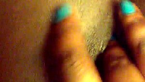 Me Playing with My Pretty Ebony Pussy