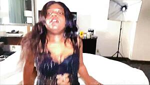Ebony Stepdaughter Wakes Me For Blowjob And Riding?